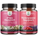 여성을 위한 고급 PMS 지원 보충교재의 뭉치 및 여자를 위한 완전한 초본 Menopause 보충교재 - Multibenefit Menopause 안전 호르몬 균형