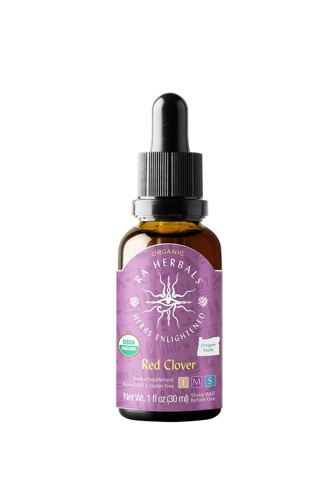 라 허브 유기 레드 클로버 액체 추출 - Menopause Support - 1 fl oz