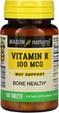 Mason 비타민 비타민 K 100 mcg 정제, 100-Count 병