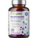 비스듬한 B-3 니코틴아미드 500 mg 180 모자 - Nicotinic Amide Niacin Natural Flush-Free Vitamin Formula - 지원 피부 세포 건강