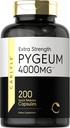 Carlyle Pygeum Africanum Bark | 200 캡슐 | 높은 효능 추출 | Non-GMO, 글루텐 무료 보충