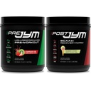 JYM 보충 과학 PRE JYM 30 서빙 - Strawberry Kiwi & - BCAA 's, 글루타민, 크레아틴 HCL, 베타 알라닌 및 더 레인보우 셔베르트 맛, 30 서빙, 21.2 온스와 포스트 운동.