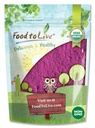 라이브 유기 블랙 커런트 주스 분말, 8 온스 - Non-GMO, Raw, Kosher, Vegan Superfood, Bulk, Rich in Antioxidants, Great for Juice, Drink, Smoothies, Contains Maltodextrin