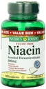 자연의 Bounty 넘치는 자유로운 Niacin 500 mg, 120 조사