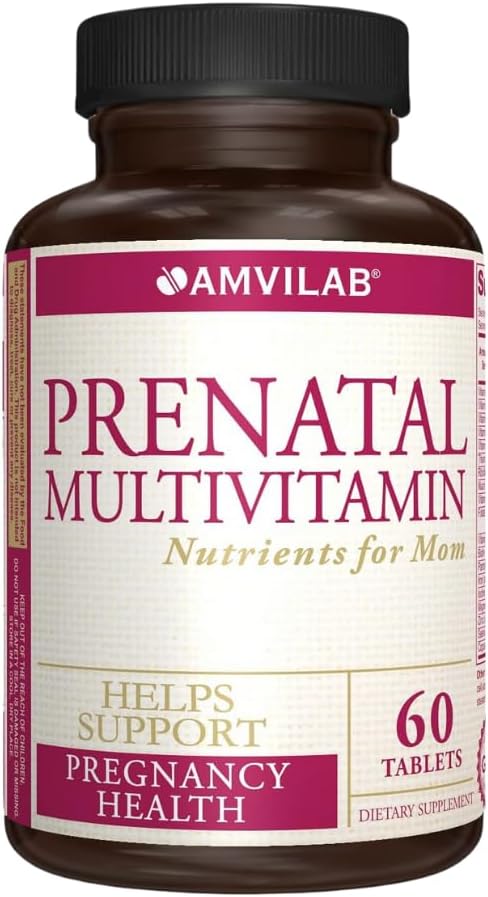Prenatal Multivitamin - 임신 건강 증진 - 지원 면역 체계 & 태아 발달 - 엄마 & 아기를 위한 근본적인 영양소 - 안전한 공식 - Dietary 보충교재 - 60의 정제
