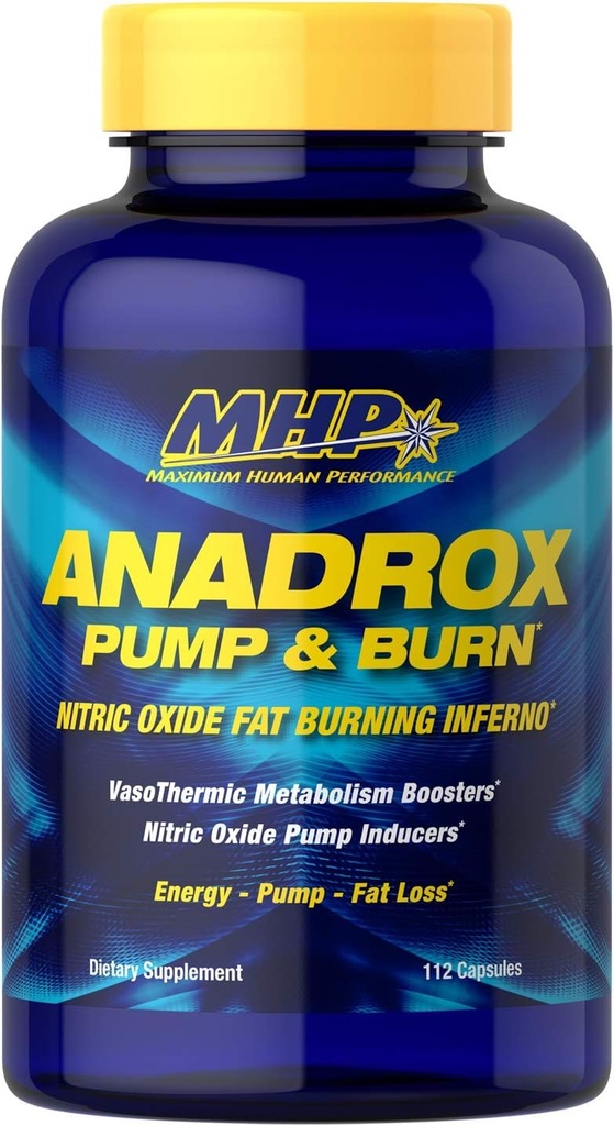 MHP Anadrox 펌프 & 화상, 니트로 산화물 지방 연소 Inferno, 112 캡슐
