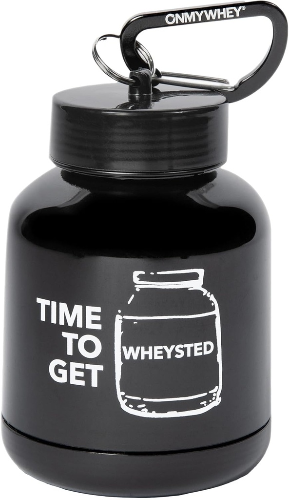 ONMYWHEY 두 배 작은 구멍 (180cc) 단백질과 보충교재 Keychain Funnel, Wheysted를 얻는 시간