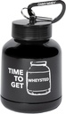 ONMYWHEY 두 배 작은 구멍 (180cc) 단백질과 보충교재 Keychain Funnel, Wheysted를 얻는 시간