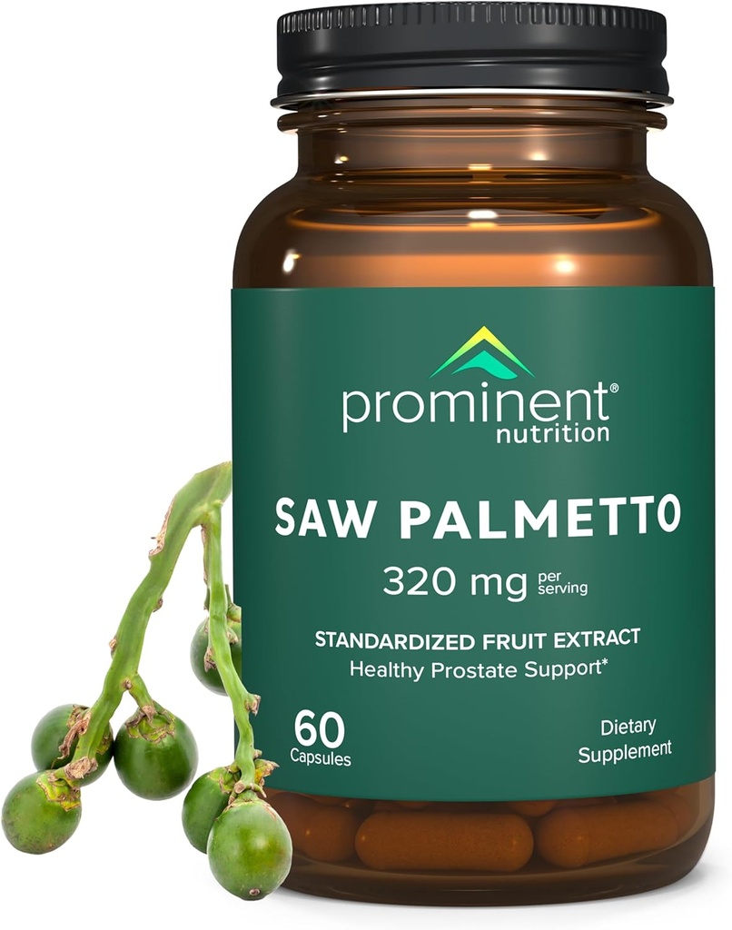 Prominent Nutrition Saw Palmetto 보충교재, 건강한 전립선 지원은 남자를 위한 Palmetto를 보았습니다, Urinary 건강을 위한 보충교재, 160 mg의 30 일 공급