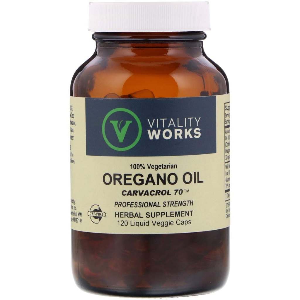 Vegan Oregano 기름, 120 CT