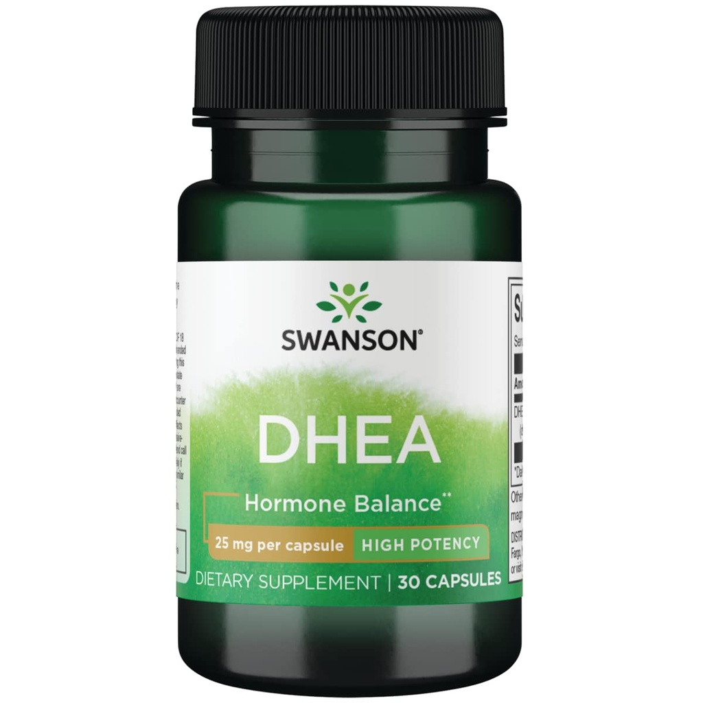 Swanson Dhea 25 밀리그램 30 캡슐