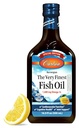 Carlson - 매우 Finest Fish Oil, 특수 Edition, 1600 mg Omega-3s, 액체 보충, 노르웨이어 물고기 오일, 야생 잡힌, 지속 가능한 Sourced Liquid, 레몬, 500 mL (16.9 Fl Oz)