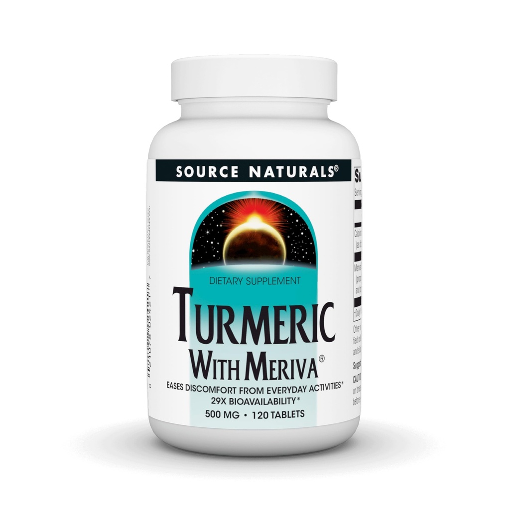 Source Naturals Turmeric with Meriva, 500mg - 120 정제