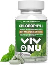 Chlorophyll 캡슐 800 mg - 여성 & 남자를 위한 자연적인 Chlorophyll 캡슐 - 에너지, 면역성, 피부 지원 + 내부 탈취제 (60의 캡슐/1 병)를 위한 안전한과 질 Chlorophyll 보충교재