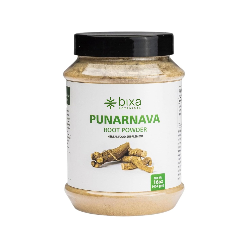 bixa BOTANICAL Punarnava 분말, Boerhavia Diffusa – Kidney Detox 및 Liver 건강 지원 – 증기 치료, Vegan, Non-GMO, 100 % 순수 Ayurvedic 초본 보충, 16 Oz