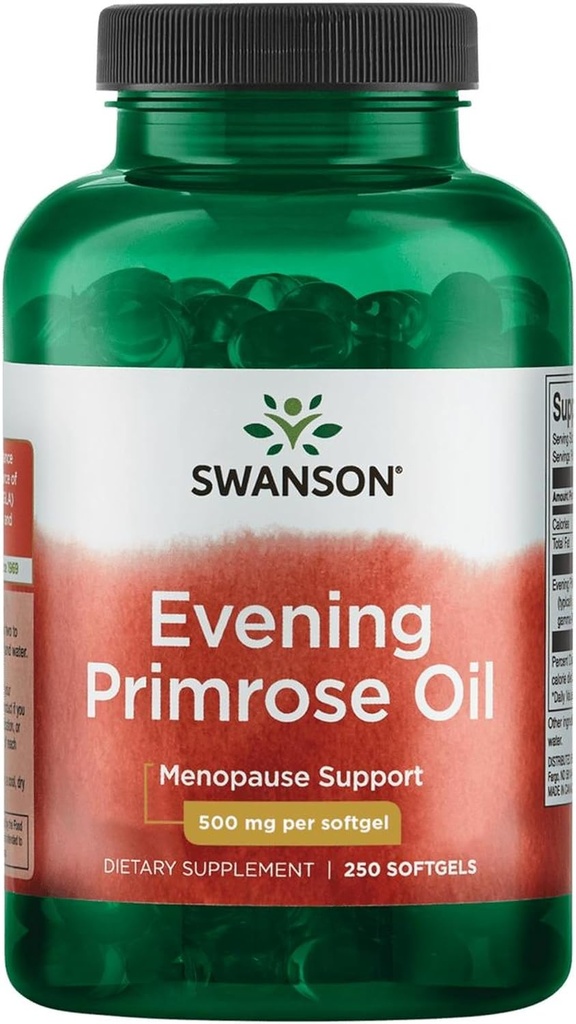 Swanson 저녁 Primrose 기름 (Omegatru) 500 밀리그램 250 Sgels