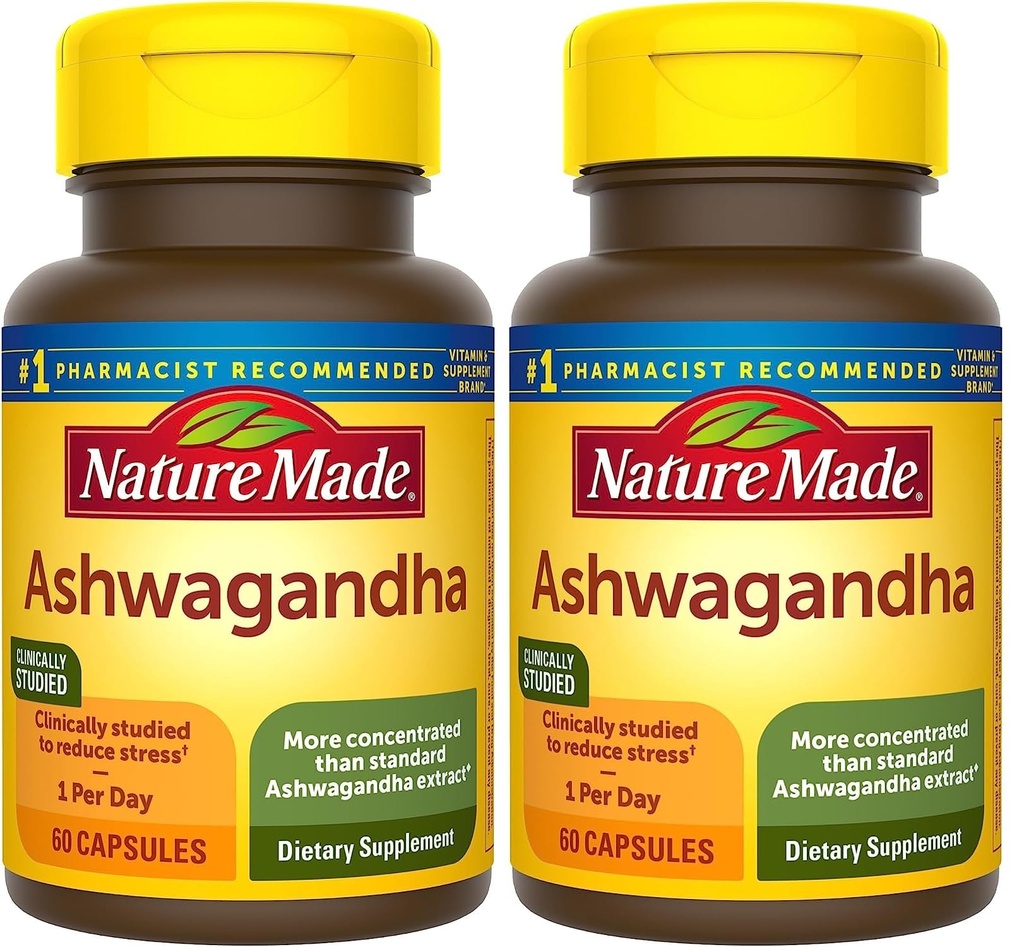 성격은 긴장 지원을 위한 Ashwagandha 캡슐 125mg, 60의 캡슐, 60의 일 공급 (포장의 2)를 만들었습니다