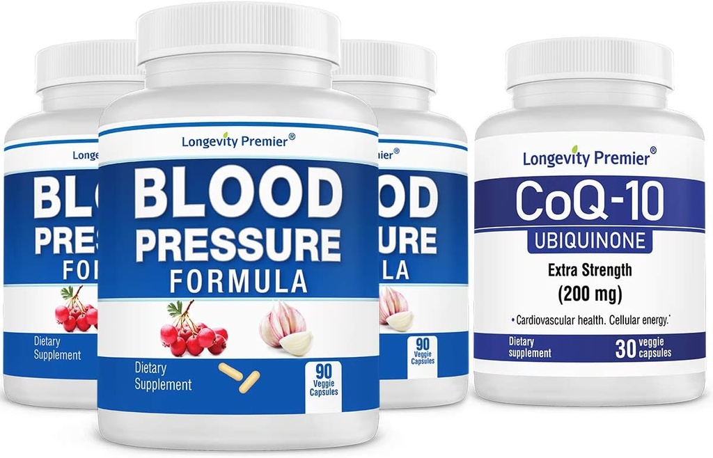 [BP Value Pack] Longevity Blood Pressure Formula 90 caps x 3 Bottles with 1 Free Bottle of CoQ10 [30 캡]