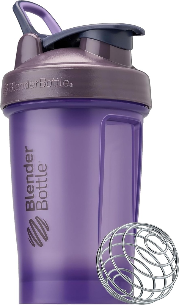 BlenderBottle Classic V2 Shaker Bottle Perfect for Protein Shakes and Pre Workout, 20oz, 풀 컬러 퍼플