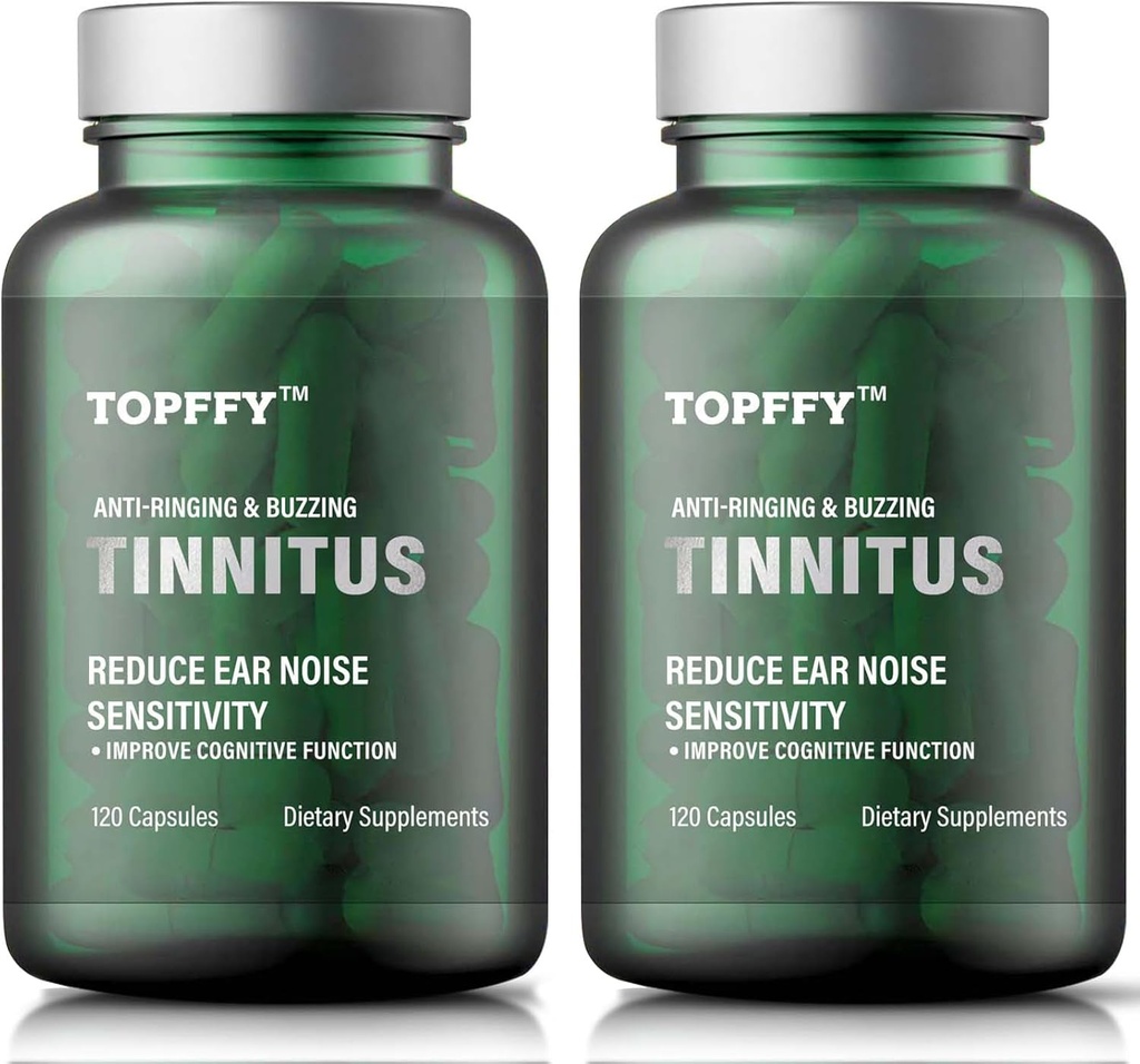 반지 귀, 1200MG Tinnitus 구호 보충교재를 위한 작은 구호, Hearing 손실 및 귀 반지 & Tinnitus 구호, 240 Softgels (2pack)