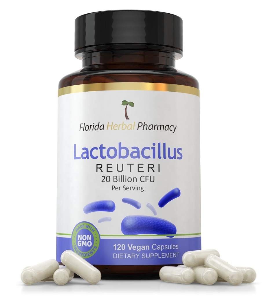 Florida 초본 약학, Lactobacillus Reuteri (Probiotic) 보충 캡슐, 20 억 CFU