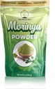 Moringa 잎 분말 8 oz (227g) | 100 % 순수한 Moringa 분말 | 음료 및 스무디에서 쉽게 혼합