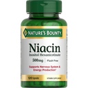 자연의 Bounty Niacin 500mg 홍조 무료, 세포 에너지 지원, 지원 신경 시스템 건강, 120 캡슐