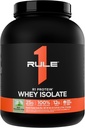 규칙 1 R1 단백질 Whey Isolate - 25g Protein & 6g BCAA로 독점적으로 운동 회복을위한 Isolated & Hydrolyzed 소스 (5 파운드 *, Mint Chocolate Chip)