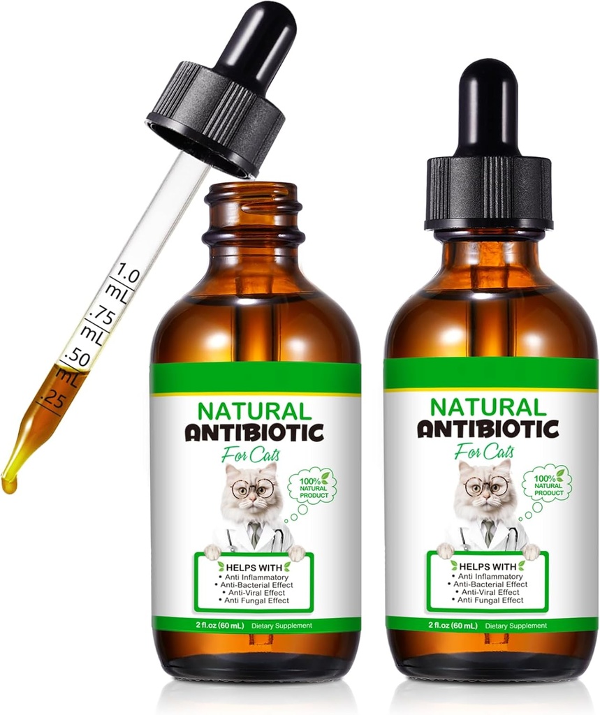 고양이 항생제, 자연적인 고양이 Multivitamin 초본 보충교재 60ml-2pcs를 위한 항생제