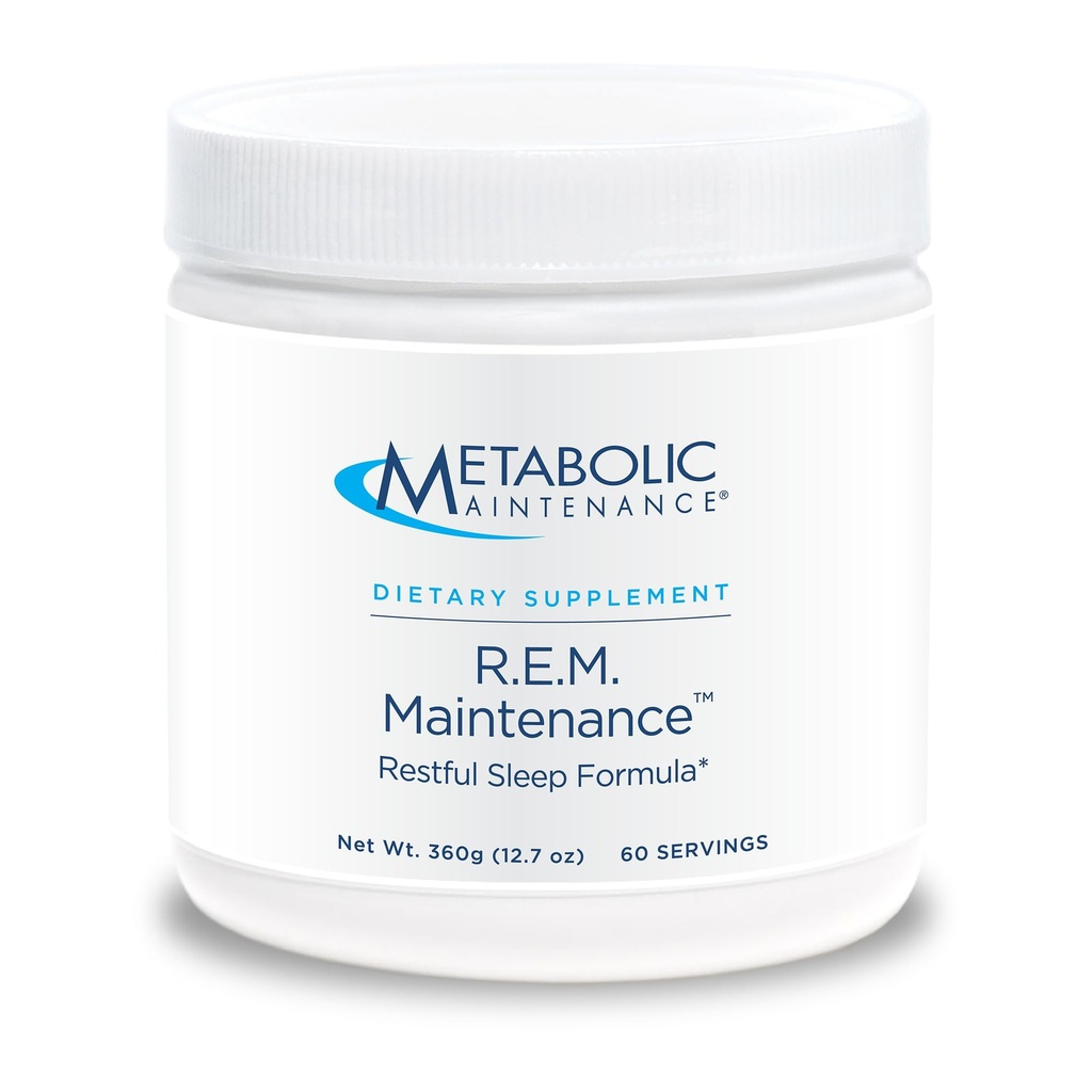 대사 유지 보수 R.E.M. 유지 보수 분말 - 마그네슘, Melatonin, 5-HTP + 칼륨과 자연 휴식 지원 보충 - 쉬운 음료 추가, 필러 없음 (366g / 60 서빙)