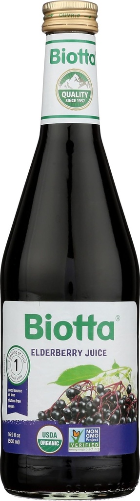 Biotta Naturals Elderberry 주스, 16.9 온스