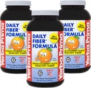 Yerba Prima Daily Fiber Formula 16 oz Powder (Pack of 3) - 훌륭한 Tasting Premium Dietary Fiber Supplement, 미국에서 만든, 비 GMO, 글루텐 무료, 천연 오렌지 맛