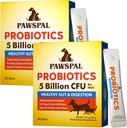개와 고양이를위한 Probiotics, 5 억 CFU, 수의사 공식화, 소화 및 면역 건강, Gut Flora 균형, 모든 자연 프로 바이오 틱 분말, 닭 간장 맛, 40 스틱