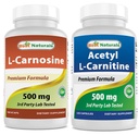 제일 자연적인 L 카르노신 500 mg & 아세틸 L 카르니틴 500 Mg