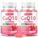 설탕 자유로운 CoQ10 Gummies 250mg의 Coenzyme Q10는 Omega-3, 비타민 B6 & 아연, 세포 에너지 & 산화 방지제 지원을 위한 높은 흡수 CoQ10 보충교재, 라즈베리 풍미, Vegan 120Cts 플러스 보충합니다