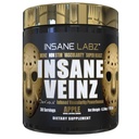Insane Labz Insane Veinz Gold, Nitric Oxide Non Stimulant pre Workout Powder, Hydromax, Nitrosigine으로로드 된 Vascularity 및 Blood Flow, 30 Srvgs, Apple