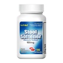 HealthA2Z® Stool Softener | 도쿠사테산 나트륨 100mg | 레드 캡슐 | 신뢰할 수 있는 | Gentle Constipation Relief (100 개)