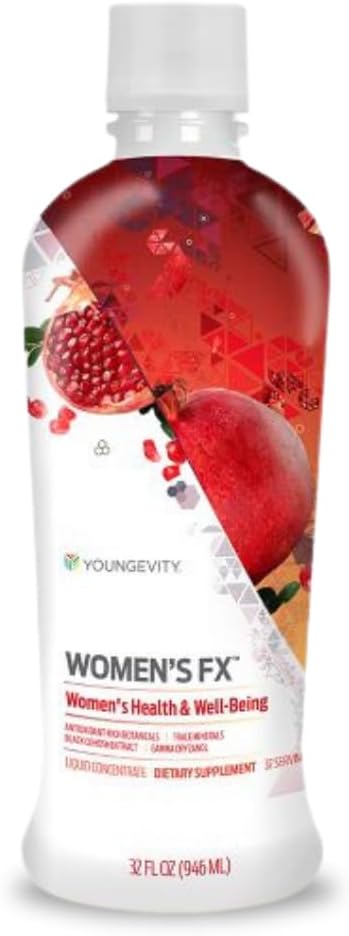 Youngevity Women's FX with Black Cohosh, 32 Oz - 자연 보충 음료 - Menopause Relief and All-Essential, 한 병에 비타민
