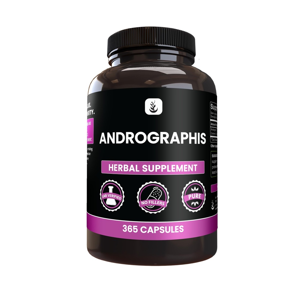 PURE ORIGINAL INGREDIENTS Andrographis Paniculata, (365 캡슐) 항상 순수, 첨가제 또는 필러 없음, 실험실 검증