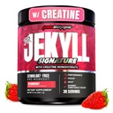 ProSupps Dr. Jekyll Signature Pre Workout Powder with Creatine - Stim-Free Preworkout Supports Focus & Endurance - 카페인 무료 체육관 및 피트니스 보충제 (딸기, 30 서빙)