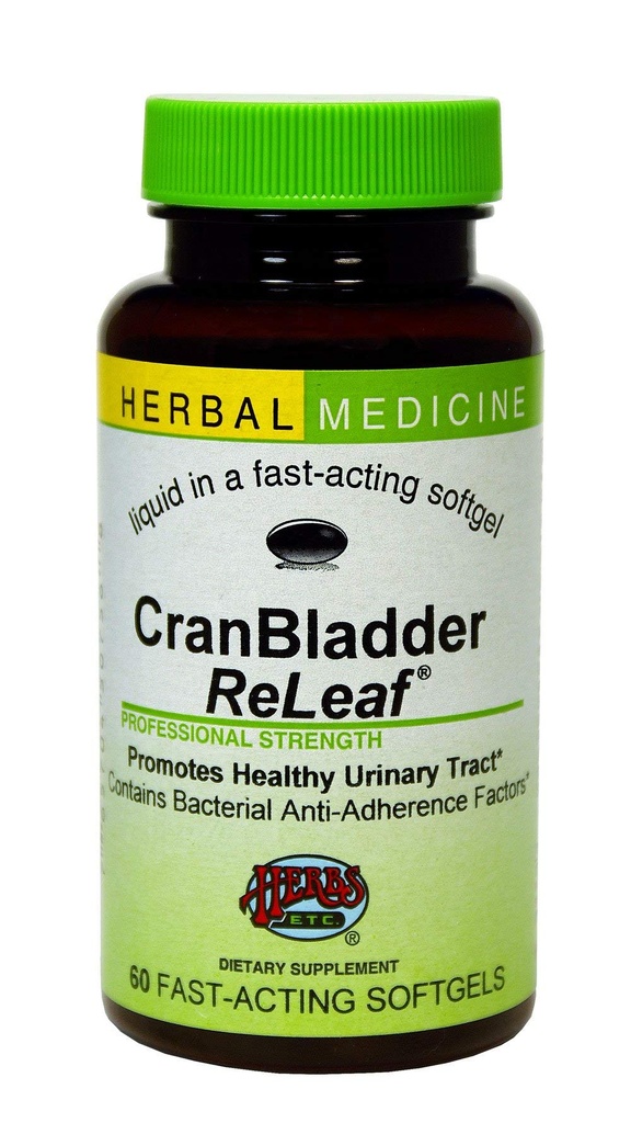 허브 등 CranBladder ReLeaf Softgels - Bladder 건강 지원 - 자연적인 보충교재 공식에 원조 유린 건강 & 안락 - Cranberry를 가진 최선 우린 지원 - 60 Softgels (60의 서빙)