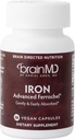 BRAINMD 박사 Amen Iron - 30 캡슐 - 에너지 생산 지원,인지 기능 및 유전자 규정 - Gentle & 쉽게 흡수 - 글루텐 무료 - 30 서빙