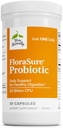 Terry Naturally FloraSure Probiotic - Occasional Bloating & Support Gas Relief에 대한 보조 보충 - Bifidobacterium Bifidum과 Gut Health Support 보충 - 30 캡슐