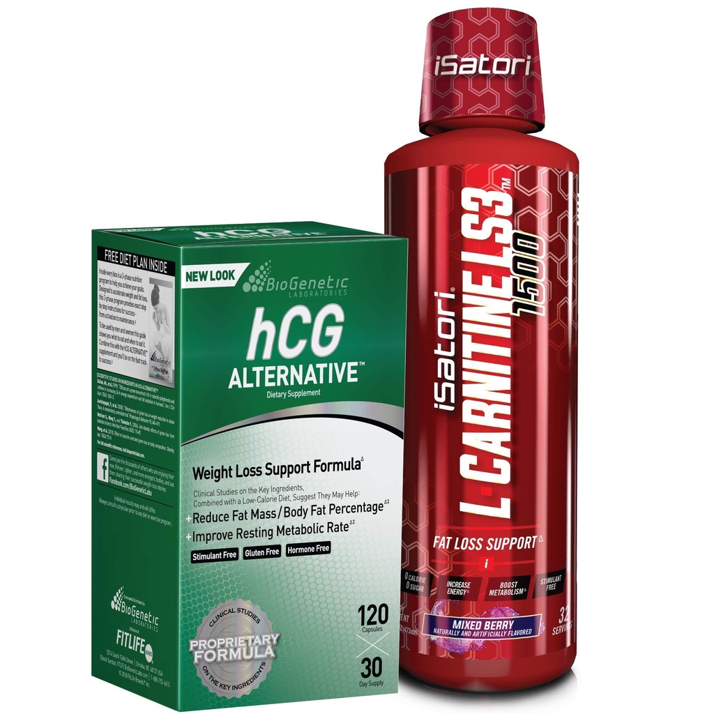 iSatori L-Carnitine LS3 혼합 Berry 1500mg (32 인분) & BioGenetic Labs