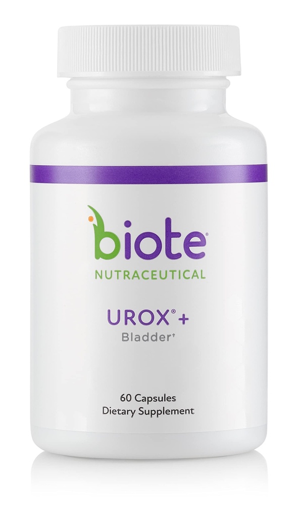 Biote Nutraceuticals - Urox + - 방광 건강 (60 캡슐)