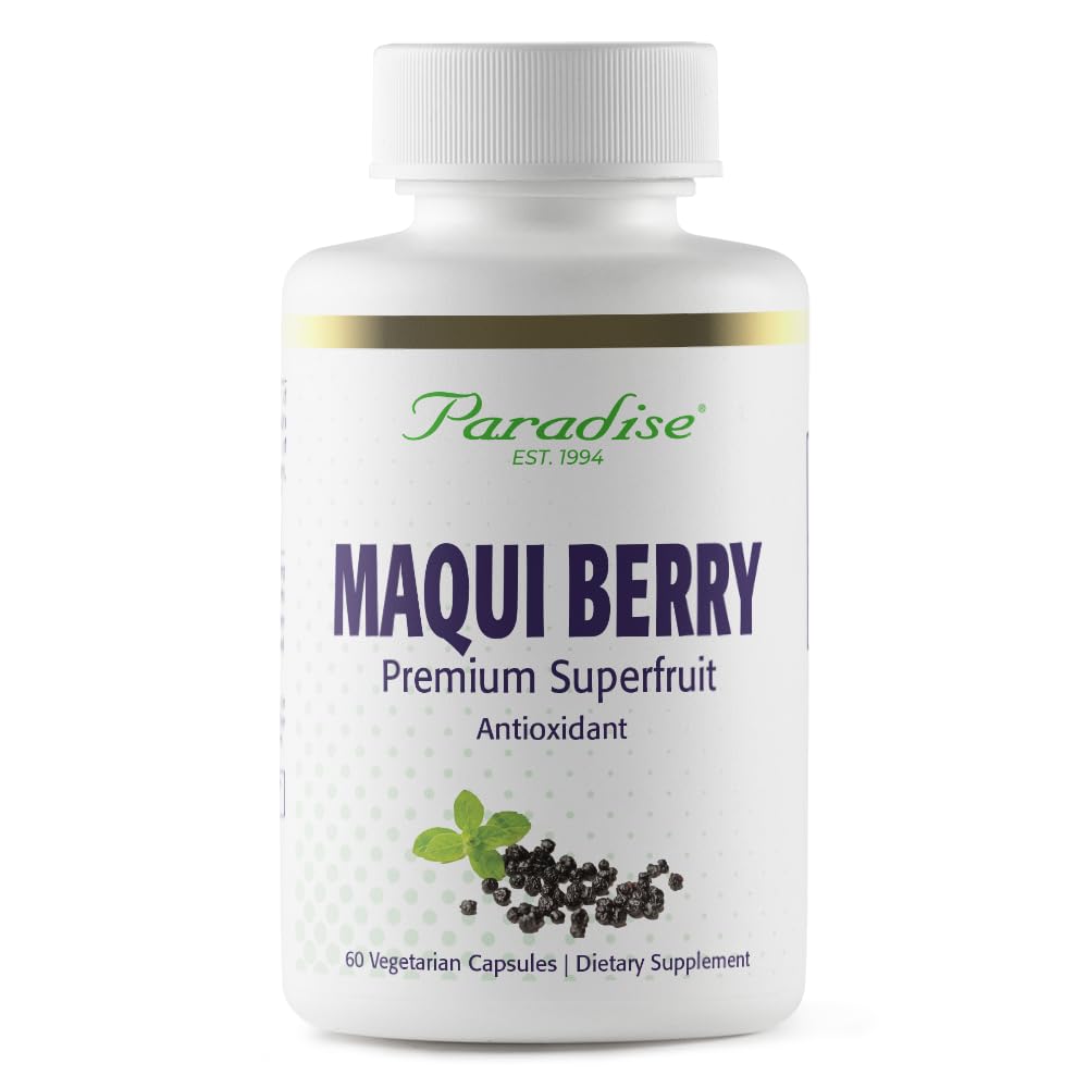 파라다이스 허브, 유기 Maqui 베리 추출물, 400 mg, 신선한, 동결 건조 우수한 효능, 비 GMO, Vegan, 60 캡슐에 대 한 농축