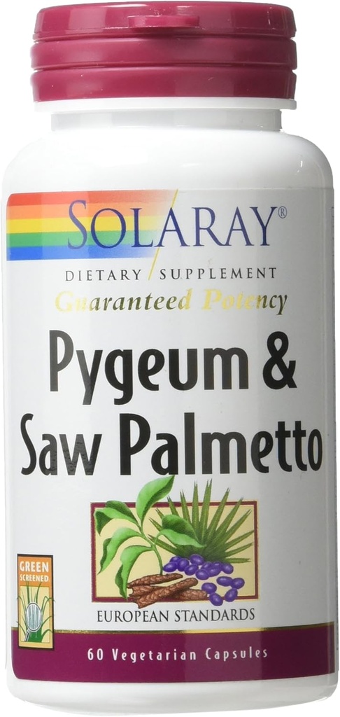 Solaray Pygeum과 톱 팔로토 보충교재, 60 조사