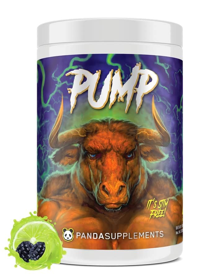 지하 바이오 연구소 팬더 공급 펌프, 사전 운동, No-Clump Formula w/10G L-Citrulline Malate, Alpha GPC, Lions Mane,CognatiQTM, VasoDrive-AP® 40 Scoops (BlackBerry Lime)