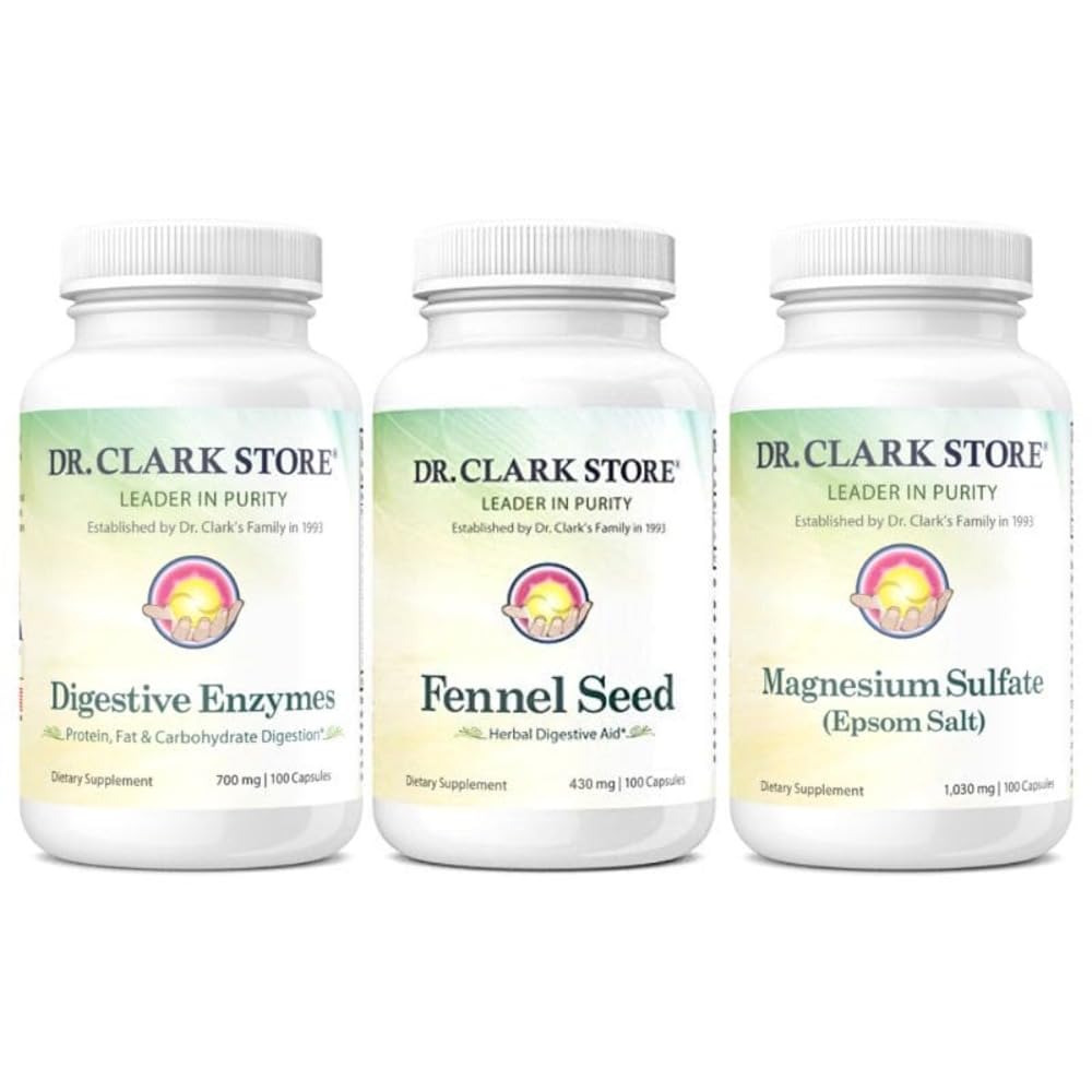 Clark Store Flat Tummy & Debloating Kit – Bloating Relief, Flat Stomach & Improved Gut Health에 대한 천연 소화 지원