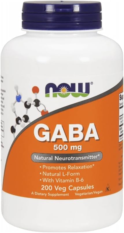 지금 음식 - 비타민 B6 500 mg의 GABA. - 200 채식 캡슐